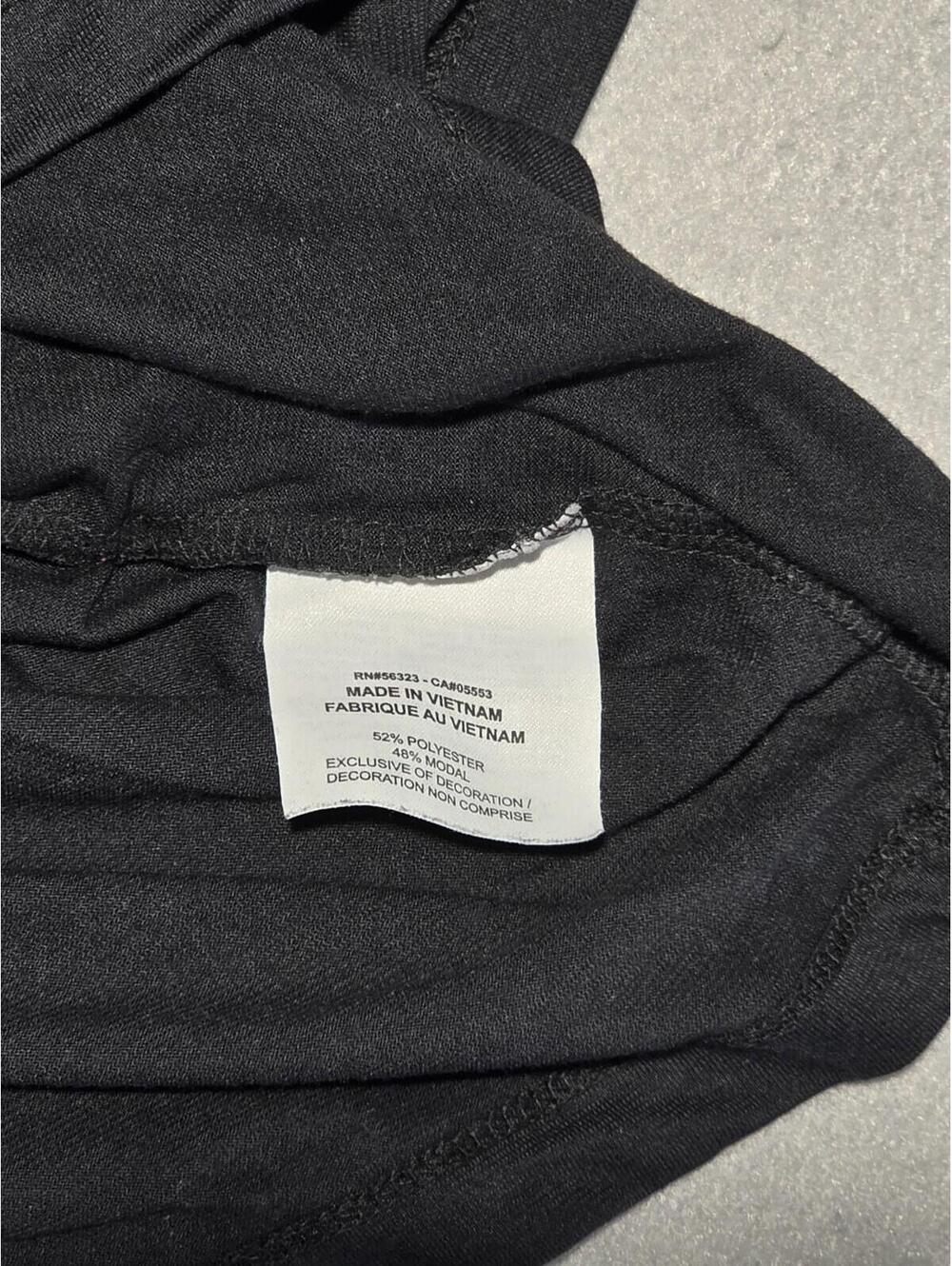 Nike Women's Sportswear Essential Crop Top T-Shirt Black White Logo XS - Picture 9 of 10
